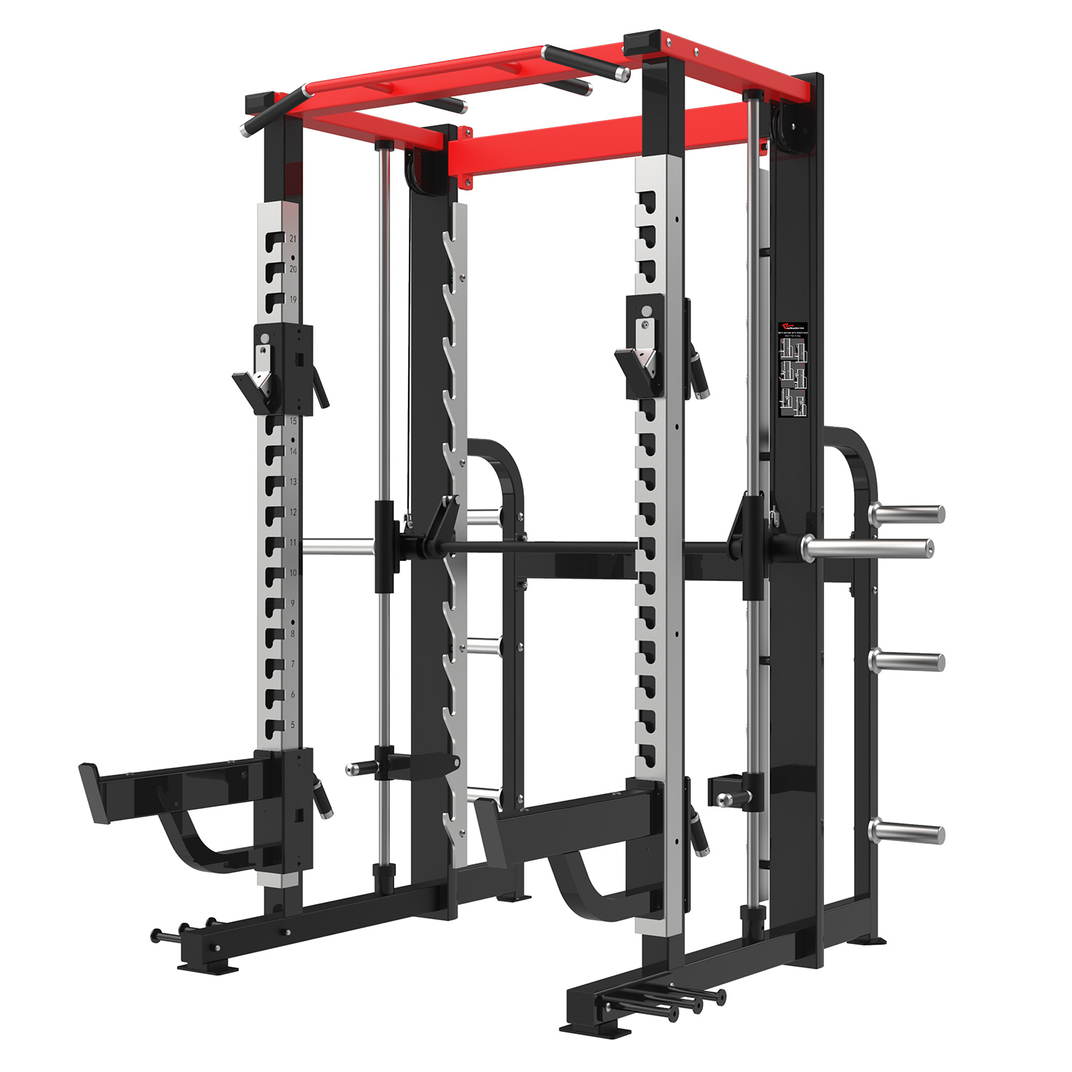 Power rack discount smith machine combo